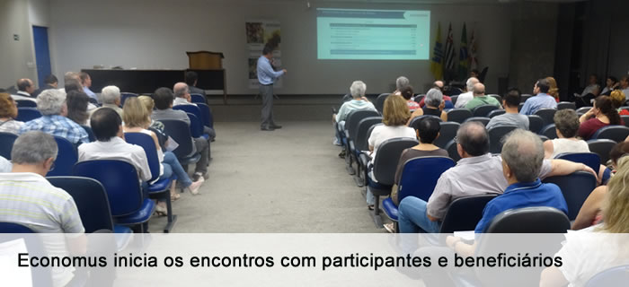 Economus inicia os encontros com participantes e beneficiários