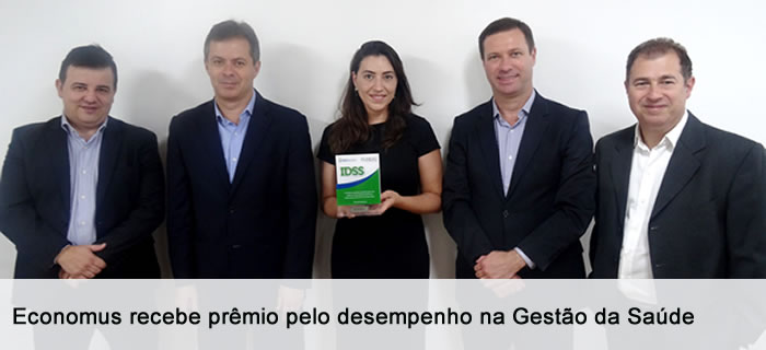 Economus recebe prêmio pelo desempenho na Gestão da Saúde