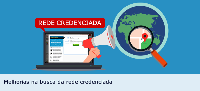 Melhorias na busca da rede credenciada