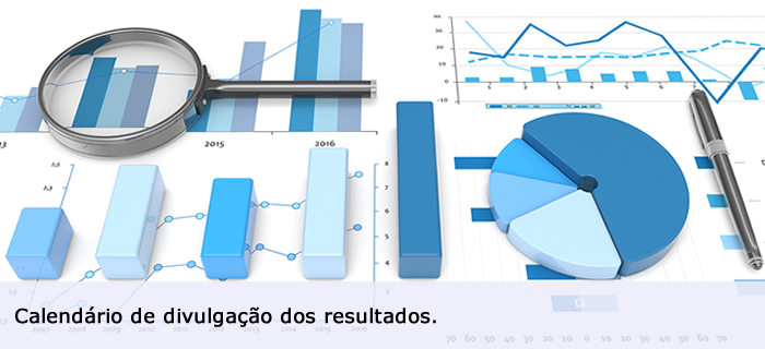 Calendário de divulgação dos resultados