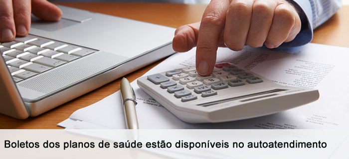 Boletos dos planos de saúde estão disponíveis no autoatendimento