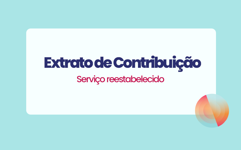 Extrato de Contribuição – serviço reestabelecido