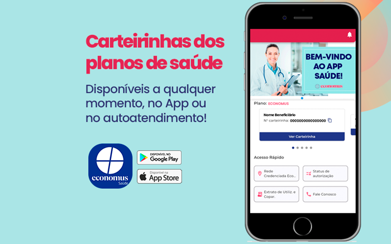 Carteirinhas dos planos de saúde estão disponíveis no app e autoatendimento